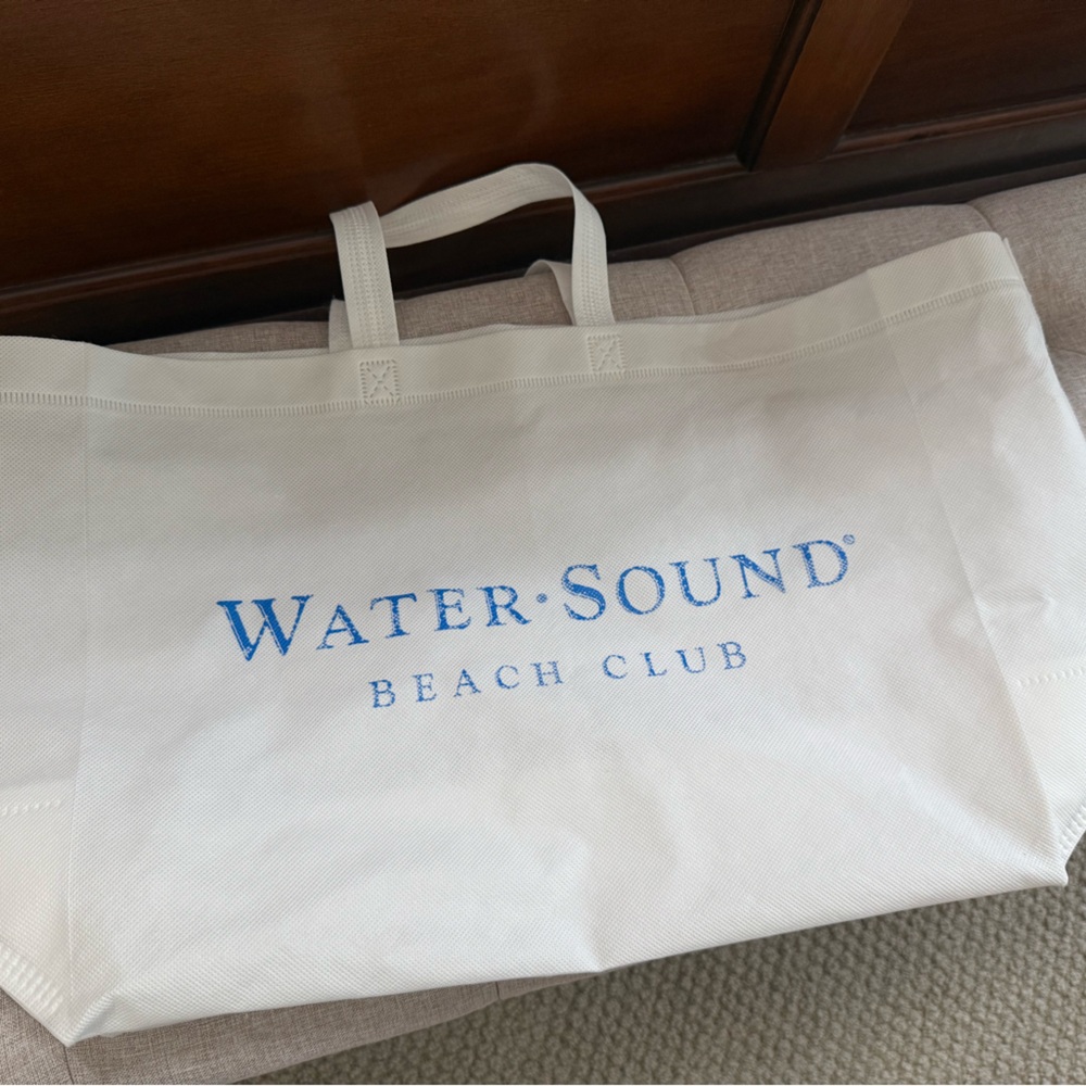 Water Sound Beach Club White Tote Bag
